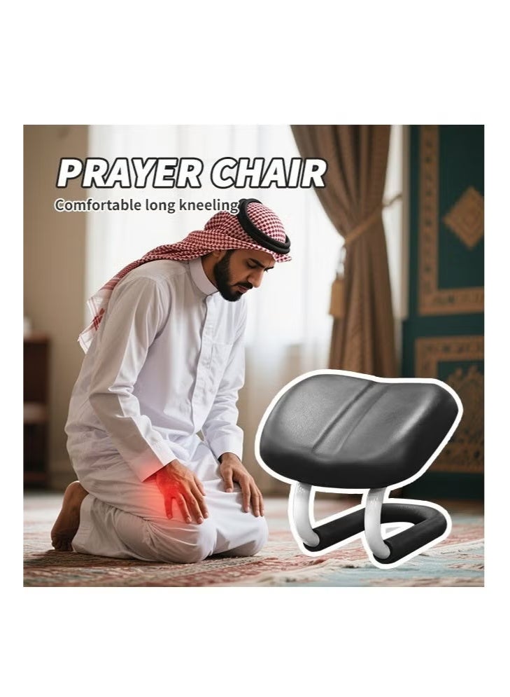 TNGames Ergonomic & Adjustable Muslim Prayer Kneeling Stool (Prostration Chair/Prayer Chair) – Back & Knee Protective, Non-slip, Multi-scenario Use (Prayer/Yoga/Meditation) - Image 2